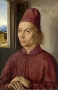 Dieric Bouts Portrait of a Man oil painting on canvas